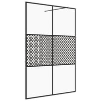 Parete per Doccia Walk-in Vetro Trasparente ESG 140x195cm Nera cod mxl 52638