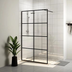 Parete per Doccia Walk-in Vetro Trasparente ESG 90x195 cm Neracod mxl 79149