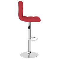 Sgabelli da Bar 2 pz Rosso Vino in Tessuto cod mxl 57550