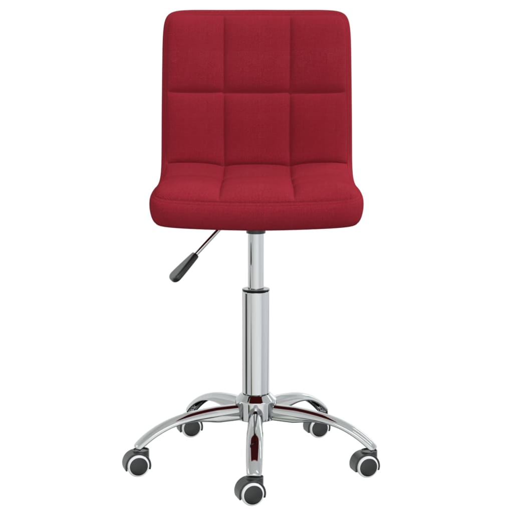 Sedia da Ufficio Girevole Rosso Vino in Tessuto cod mxl 28066