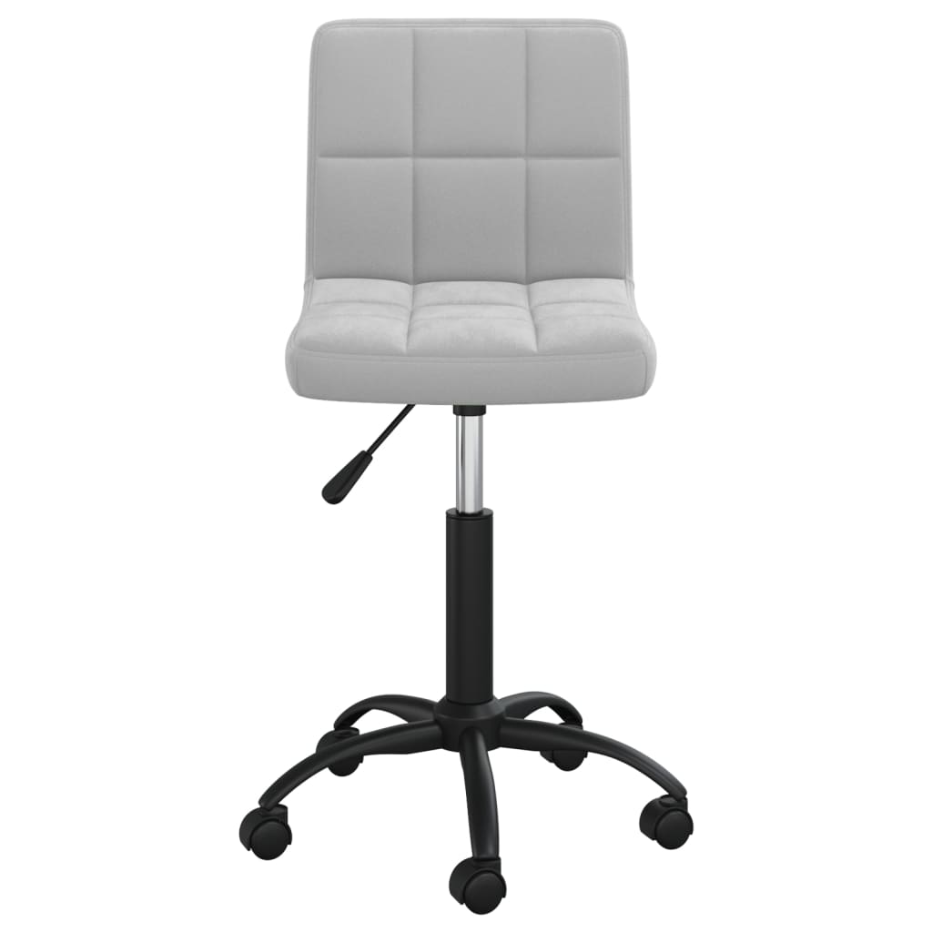 Sedia da Ufficio Girevole Grigio Chiaro in Velluto cod mxl 16749