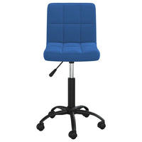 Sedia Girevole da Ufficio Blu in Velluto 334360