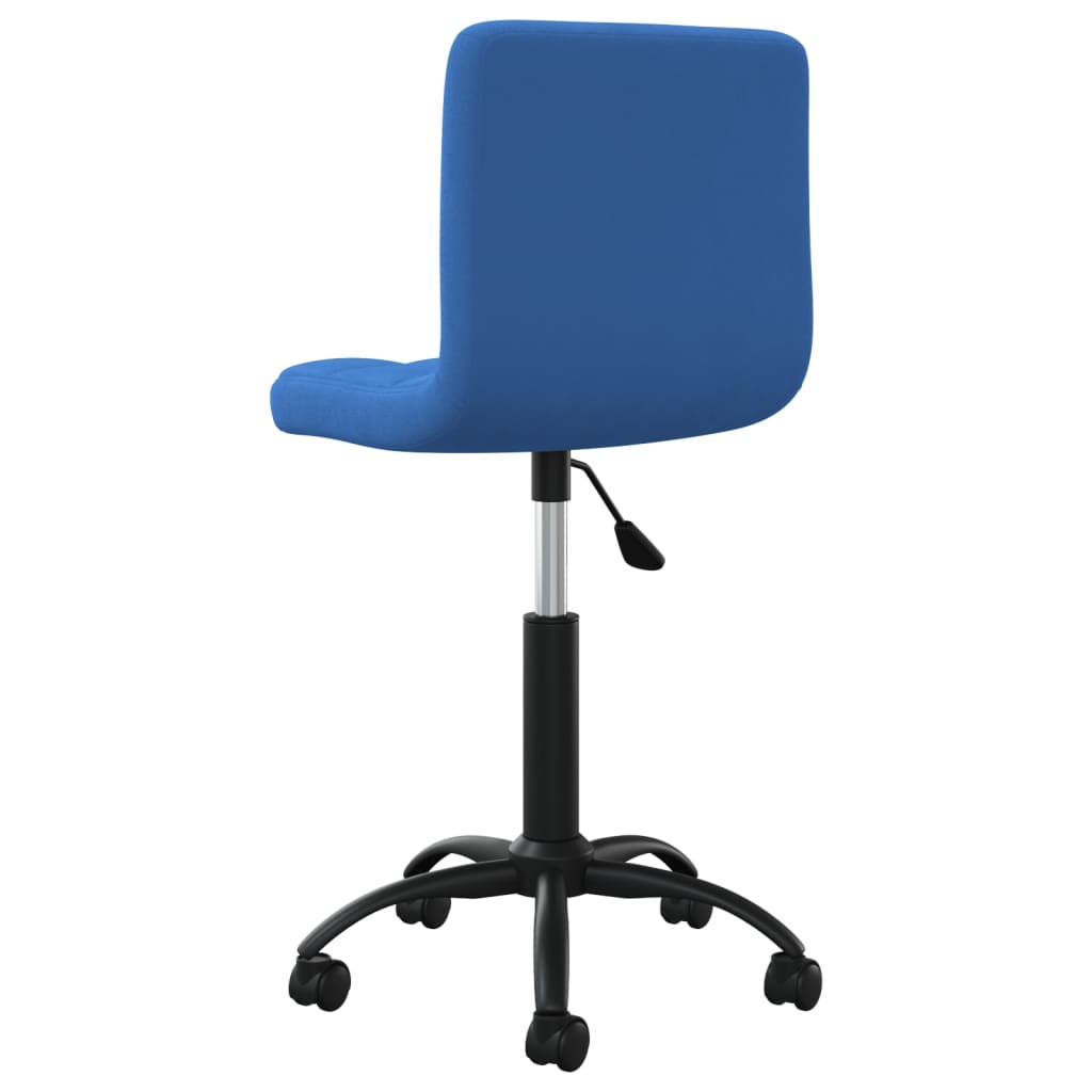 Sedia Girevole da Ufficio Blu in Velluto 334360