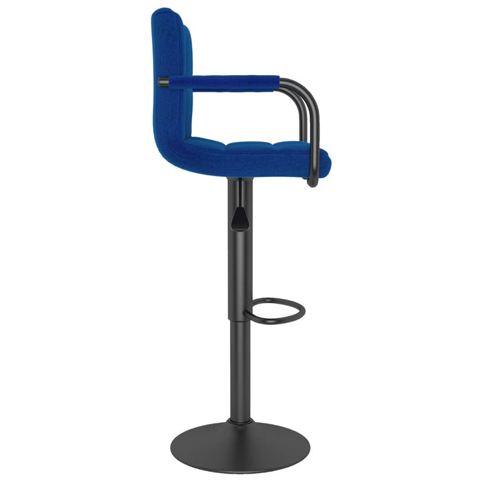 Sgabelli da Bar 2 pz Blu in Tessuto 334639