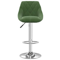 Sgabelli da Bar 2 pz Verde Scuro in Velluto cod mxl 62310