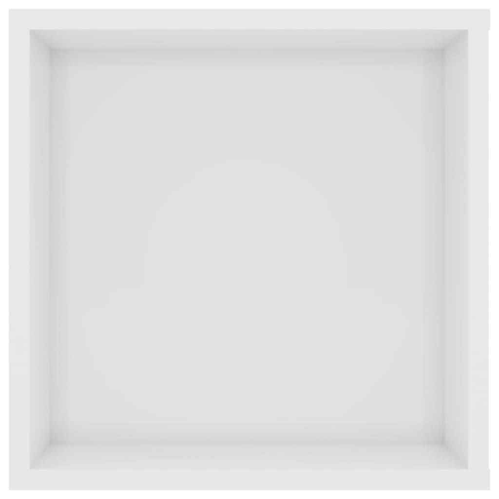 Armadietto TV da Parete Bianco Lucido 102x35x35cm in Truciolato cod mxl 7901