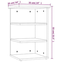 Credenza Nera 35x35x55 cm in Truciolato 806275