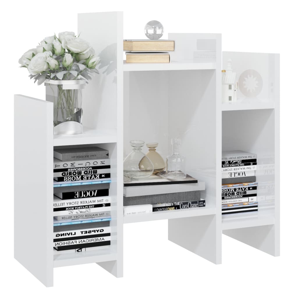 Credenza Bianco Lucido 60x26x60 cm in Truciolato cod mxl 13742