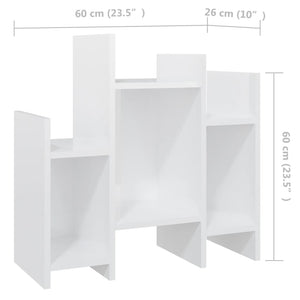 Credenza Bianco Lucido 60x26x60 cm in Truciolato cod mxl 13742