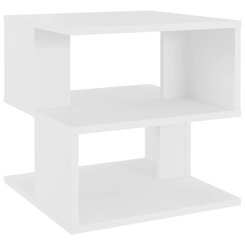 Tavolino Bianco 40x40x40 cm in Legno Multistrato cod mxl 7364