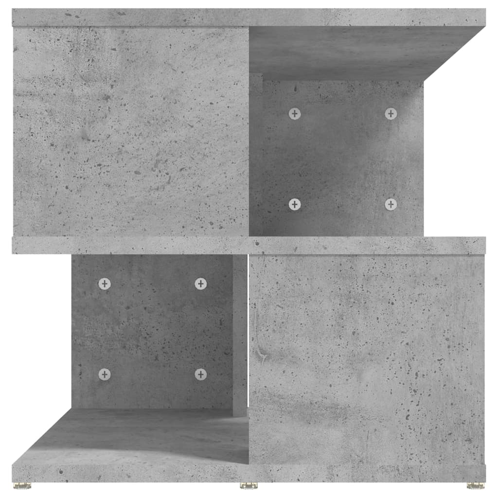 Tavolino Grigio Cemento 40x40x40 cm in Truciolato cod mxl 29811