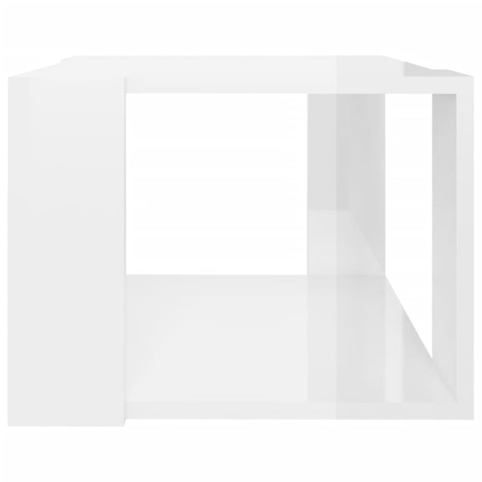 Tavolino da Salotto Bianco Lucido 40x40x30 cm Legno Multistrato cod mxl 14799