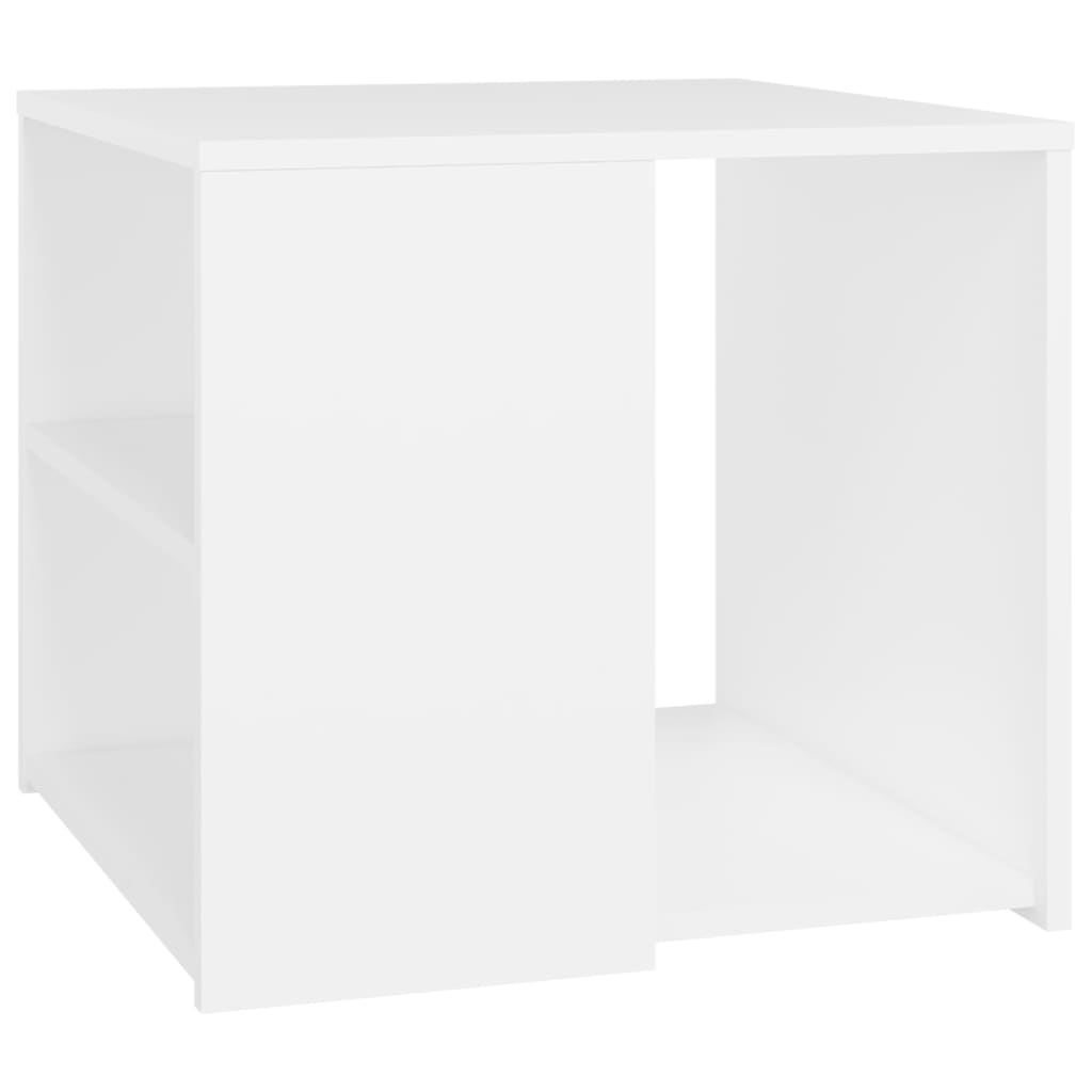 Tavolino Bianco 50x50x45 cm in Legno Multistrato cod mxl 63620