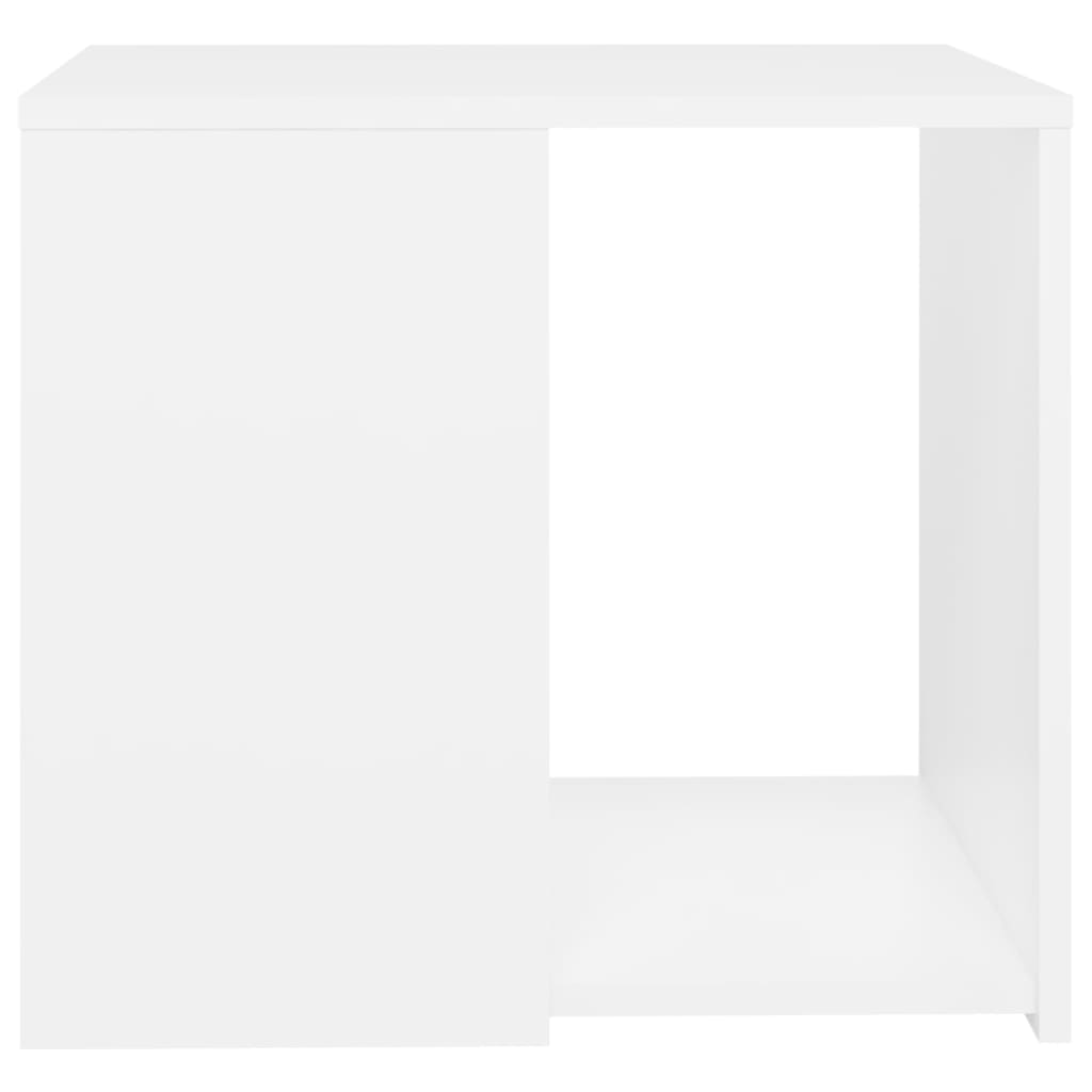 Tavolino Bianco 50x50x45 cm in Legno Multistrato cod mxl 63620