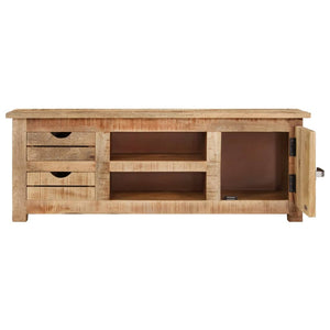 Mobile Porta TV 110x30x40 cm in Legno di Mango Grezzo cod mxl 27286