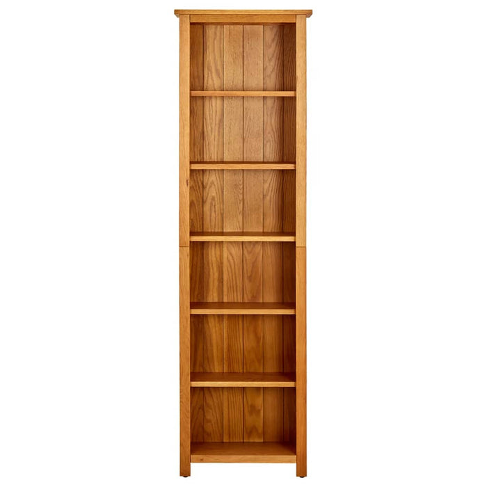 Libreria a 6 Ripiani 52x22x180 cm in Legno Massello di Rovere 331742