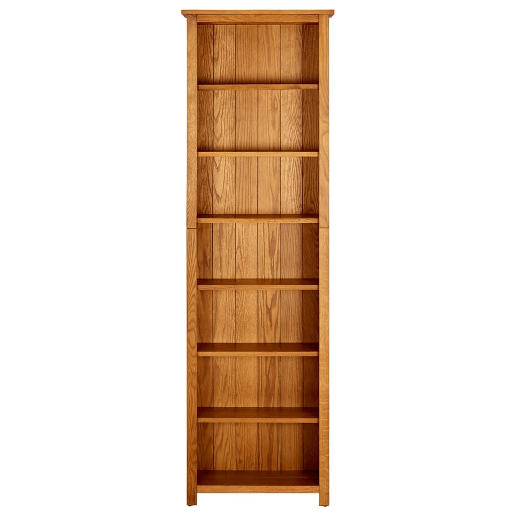 Libreria a 7 Ripiani 60x22x200 cm in Legno Massello di Rovere 331743