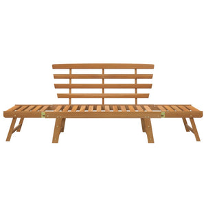 Panca da Giardino 2-in-1 190 cm in Legno Massello di Acacia  cod mxl 45663