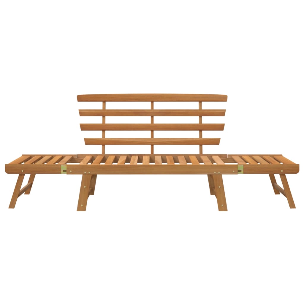 Panca da Giardino 2-in-1 190 cm in Legno Massello di Acacia 316471