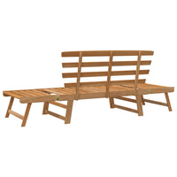 Panca da Giardino 2-in-1 190 cm in Legno Massello di Acacia  cod mxl 45663