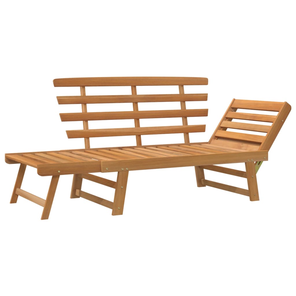 Panca da Giardino 2-in-1 190 cm in Legno Massello di Acacia  cod mxl 45663