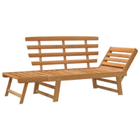 Panca da Giardino 2-in-1 190 cm in Legno Massello di Acacia  cod mxl 45663