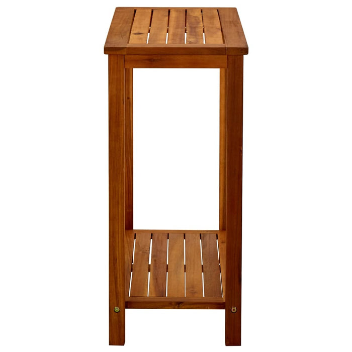 Tavolo Consolle da Giardino 80x35x75cm Legno Massello di Acacia cod mxl 51875