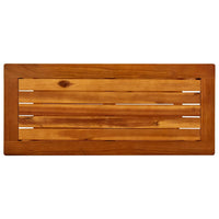 Tavolo Consolle da Giardino 80x35x75cm Legno Massello di Acacia cod mxl 51875