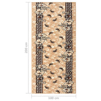 Tappeto Lungo in BCF Beige 100x200 cm cod mxl 66391