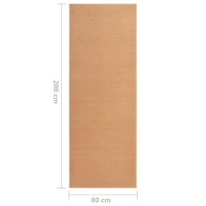 Tappeto Lungo in BCF Beige 80x200 cm 331953