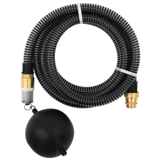 Tubo di Aspirazione con Connettori in Ottone 3 m 25 mm Nero 151055