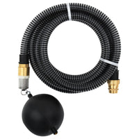 Tubo di Aspirazione con Connettori in Ottone 4 m 25 mm Nero 151057