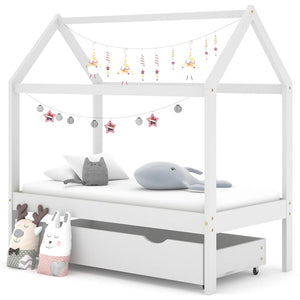 Giroletto per Bambini Cassetto Bianco in Pino Massello 70x140cm cod mxl 68549