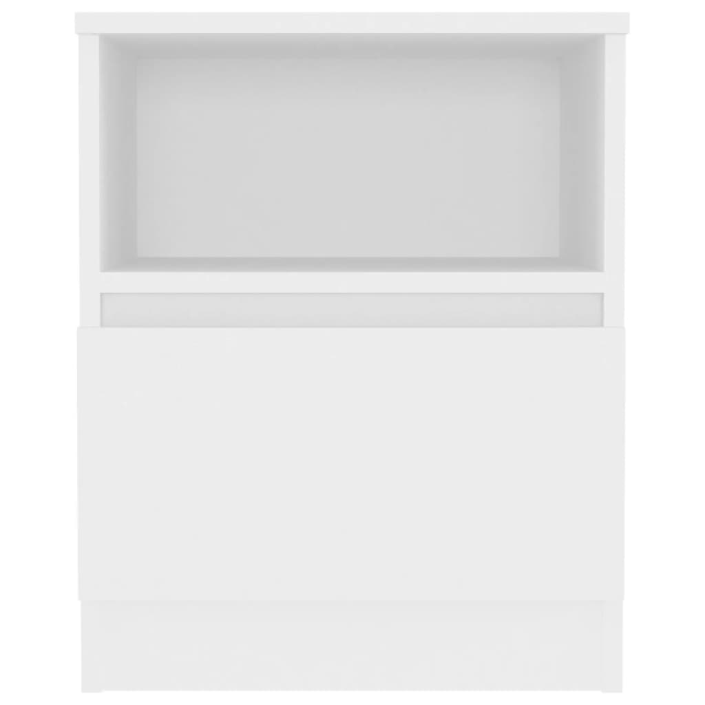 Comodino Bianco 40x40x50 cm in Legno Multistrato cod mxl 42848