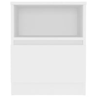 Comodino Bianco 40x40x50 cm in Legno Multistrato cod mxl 42848