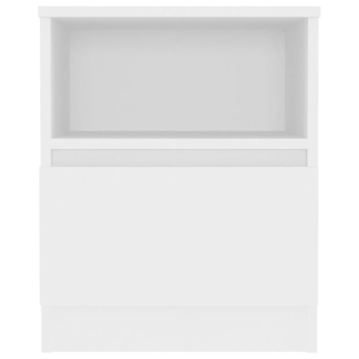 Comodino Bianco 40x40x50 cm in Legno Multistrato cod mxl 42848