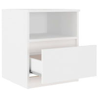 Comodino Bianco 40x40x50 cm in Legno Multistrato cod mxl 42848