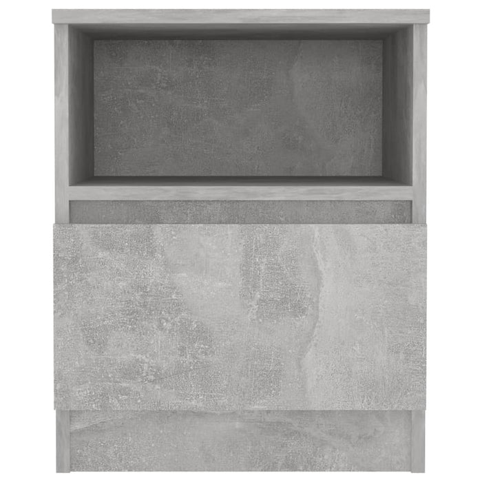 Comodino Grigio Cemento 40x40x50 cm in Truciolato 806165