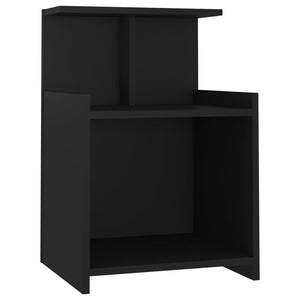 Comodino Nero 40x35x60 cm in Truciolato cod mxl 31015