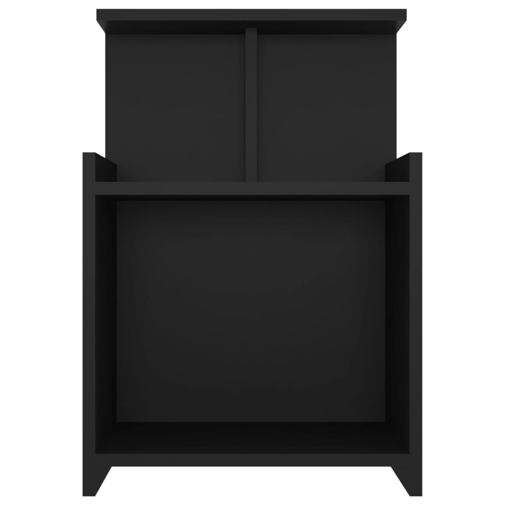 Comodino Nero 40x35x60 cm in Truciolato cod mxl 31015