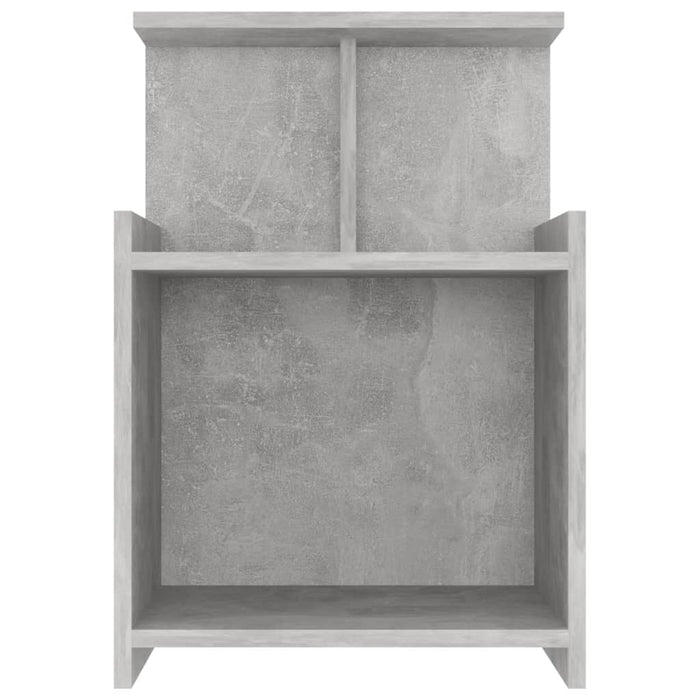 Comodino Grigio Cemento 40x35x60 cm in Truciolato cod mxl 63928