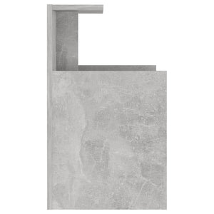 Comodino Grigio Cemento 40x35x60 cm in Truciolato cod mxl 63928