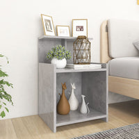 Comodini 2 pz Grigio Cemento 40x35x60 cm in Truciolato cod mxl 60078