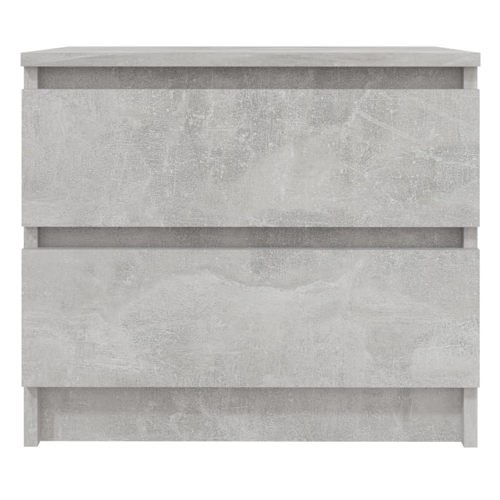 Comodino Grigio Cemento 50x39x43,5 cm in Truciolato cod mxl 41791