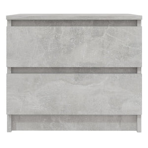 Comodino Grigio Cemento 50x39x43,5 cm in Truciolato 806201