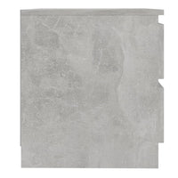 Comodino Grigio Cemento 50x39x43,5 cm in Truciolato cod mxl 41791