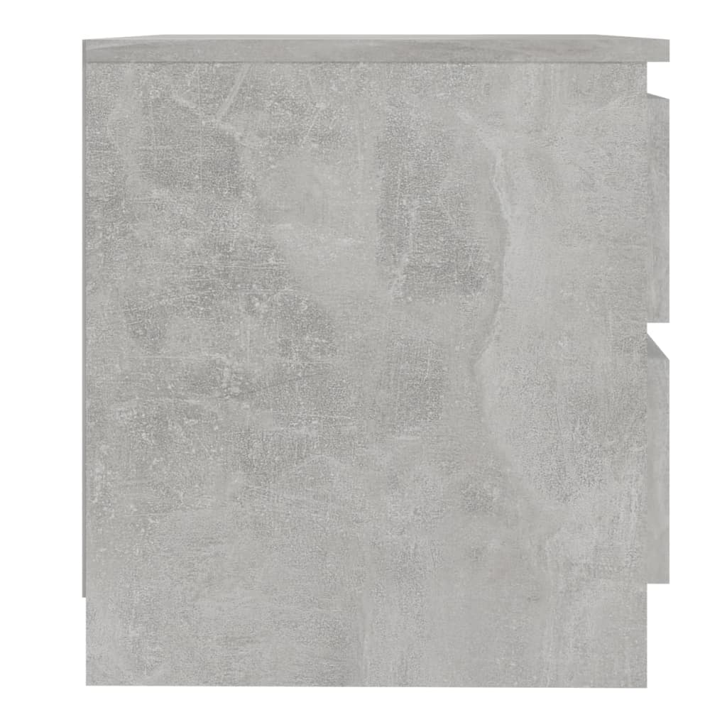 Comodino Grigio Cemento 50x39x43,5 cm in Truciolato 806201