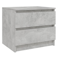 Comodini 2 pz Grigio Cemento 50x39x43,5 cm in Truciolato cod mxl 30848