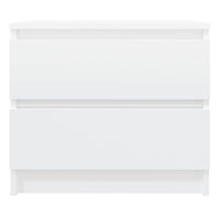 Comodini 2 pz Bianco Lucido 50x39x43,5 cm in Truciolato cod mxl 31311