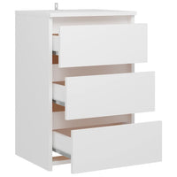 Comodino Bianco 40x35x62,5 cm in Truciolato cod mxl 31312